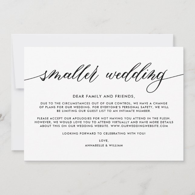 Anúncio Atualização de Noivado | Casamento Menor (Frente)