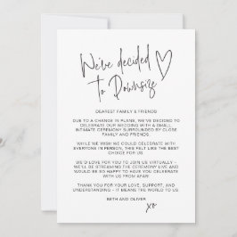 Anúncio Atualização do Casamento Reduzida Letra Miúda