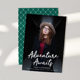 Anúncio Aventura aguarda a Graduação de Fotos Verde