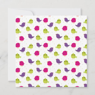 Anúncio Aves brancas e coloridas