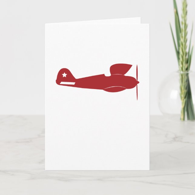 Anúncio Avião Vermelho Retro (Frente)