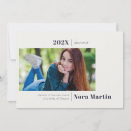 Anúncio Azul da Marinha para Graduação de Fotos Si