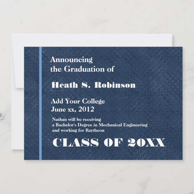 Anúncio Azul e Branco Faculdade Moderna Graduação Qualquer (Frente)
