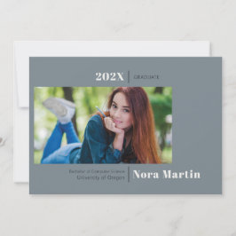 Anúncio Azul empoeirado com graduação de fotos minimalista