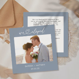 Anúncio Azul Empoeirado Nós Fugimos Foto Coração Roteiro C