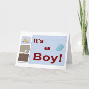 Anúncio Baby Boy Announcement