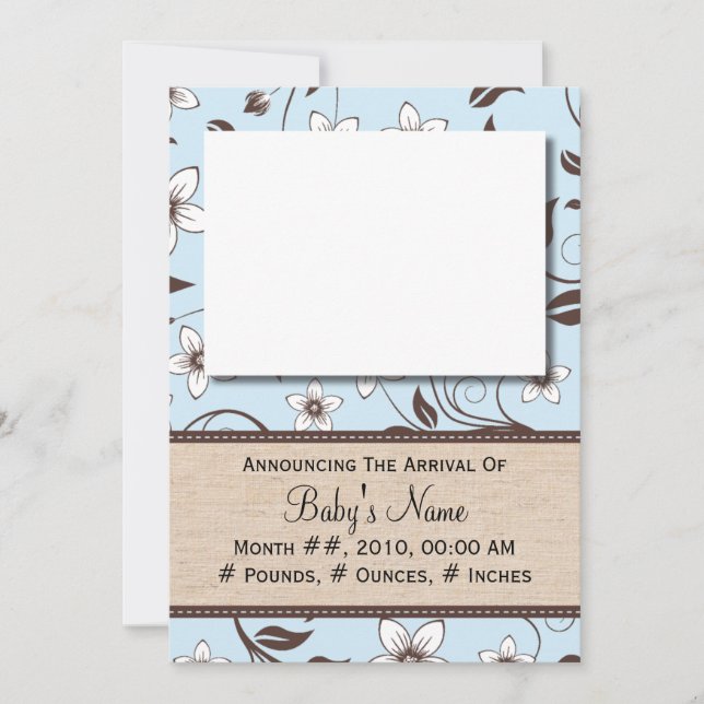 Anúncio Baby Boy Floral (Frente)