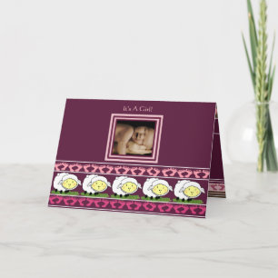 Anúncio Baby Girl Annouement Shea com sua foto -