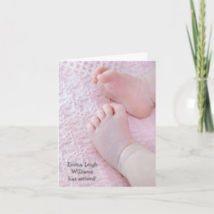 Anúncio Baby Girl Birth Announcement