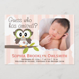 Anúncio Baby Owl anuncia garota