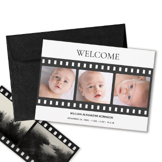 Anúncio Baby Photo Elegant Filmstrip Classy Birth