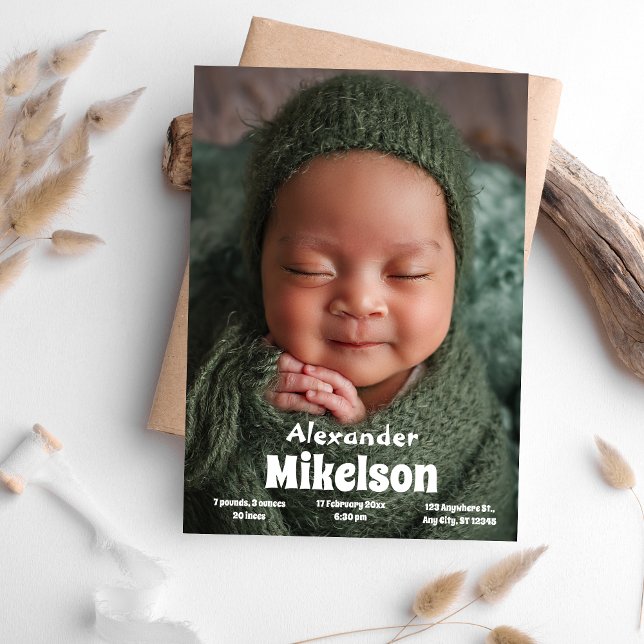 Anúncio Baby Photo Modern Birn (Criador carregado)