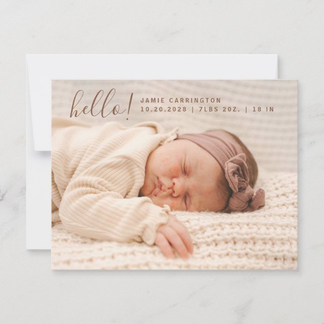 Anúncio Baby Photo Modern Birn 3 Foto (Frente)