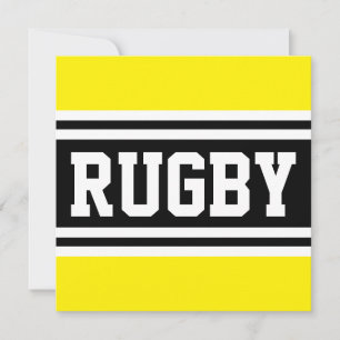 Anúncio Bandas de Corrida Atlética, de Preto Amarelo RUGBY