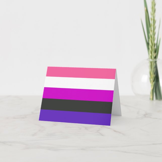 Anúncio Bandeira do Orgulho Genderfluid (Frente)