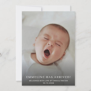 Anúncio Bebê 2 Foto Nascimento