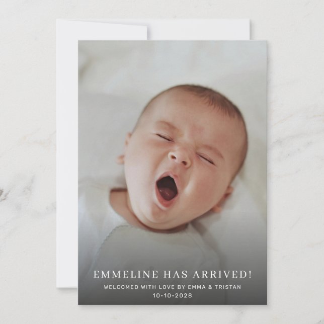 Anúncio Bebê 2 Foto Nascimento (Frente)