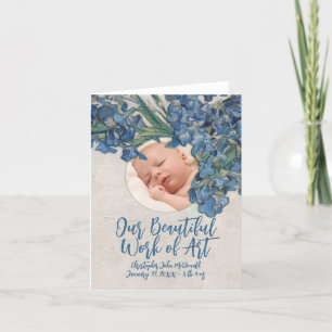 Anúncio Bebê Com Van Gogh Irises