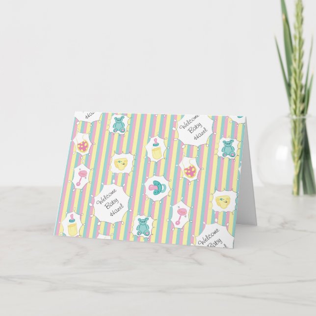 Anúncio Bebê de Mensagem Personalizada (Frente)