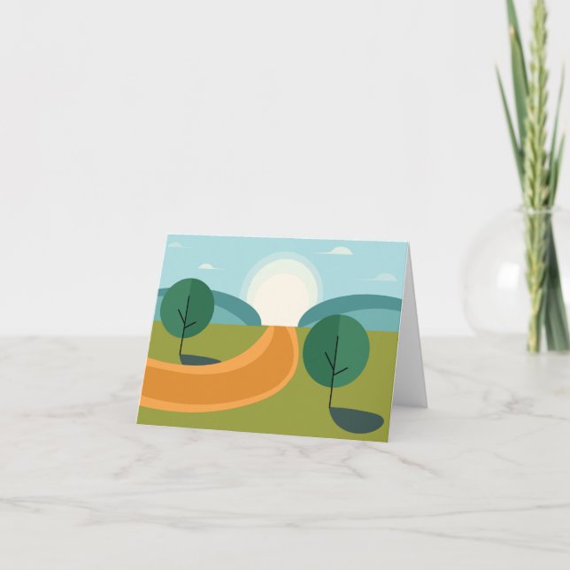Anúncio Belo conjunto de paisagens (Frente)