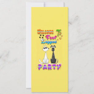 Anúncio Bem-vindo à Festa de Quatro Patas