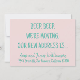 Anúncio Bipe. Bipe. Estamos nos movendo. Nosso novo endere