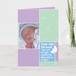 Anúncio Birth Announcement: Hush Said the Moon