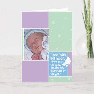 Anúncio Birth Announcement: Hush Said the Moon