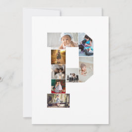 Anúncio Black and White Letter P Photo Collage