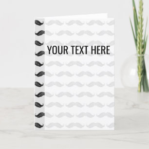 Anúncio Black Mustache Drawing Pattern Announcement