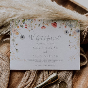 Anúncio Blisful Colorful Boho Wildflower Elopement