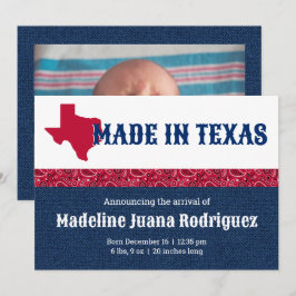 Anúncio Blue Denim & Red Bandana Impressão Texas Baby