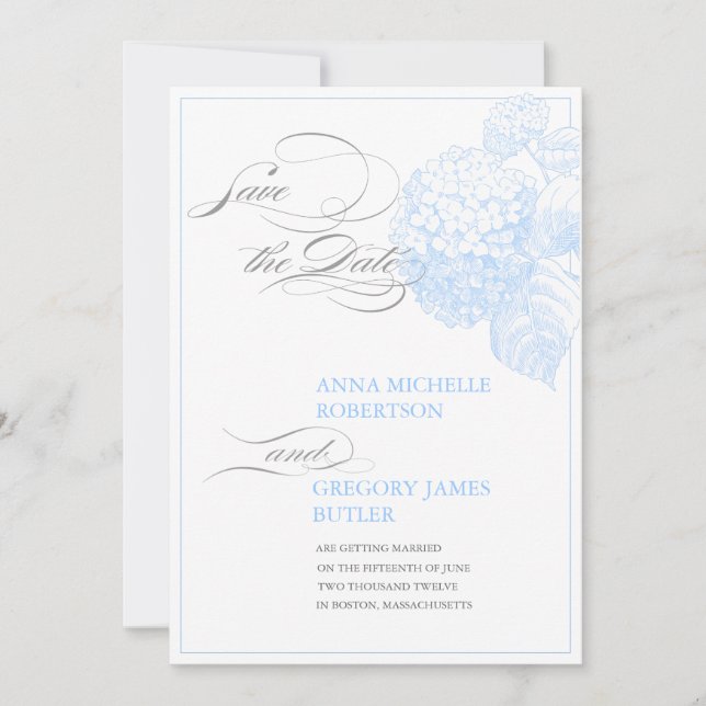 Anúncio Blue Hydrangea (Frente)