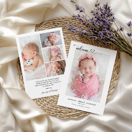 Anúncio Boas-vindas com fotos múltiplas para bebês com men