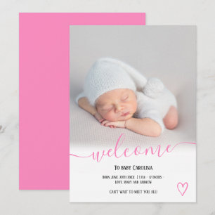 Anúncio Boas-vindas, fotografia do coração, pia, bebê