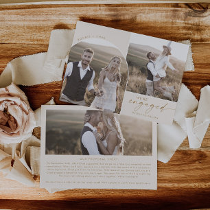 Anúncio Boho Arch Cream Proposta História 3 Noivado Fotogr