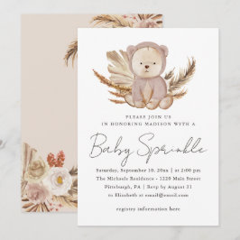 Anúncio Boho Baby Sprinkle Invent with Sweet Bear