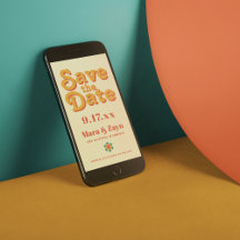 Boho Chic 70's Retro Salvar a Data