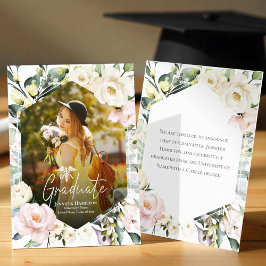 Anúncio Boho Floral Foto Graduação Médica