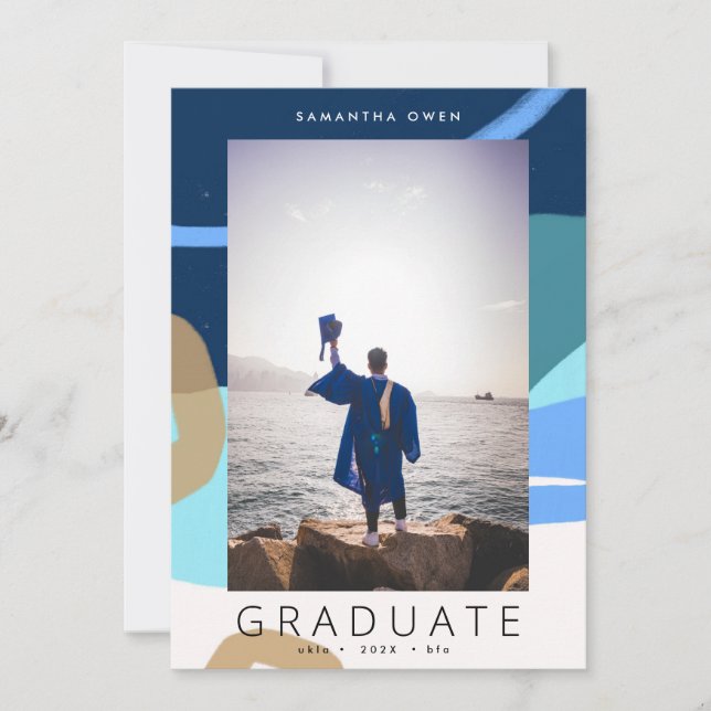 Anúncio Boho Forma Formando Moderno da Escola de Fotos (Frente)