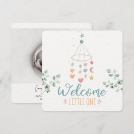 Anúncio Boho Simplicity Bem-vindo Pequeno Um Bebê