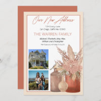 Boho Terracotta Graus Secos Foto Floral Movimentaç