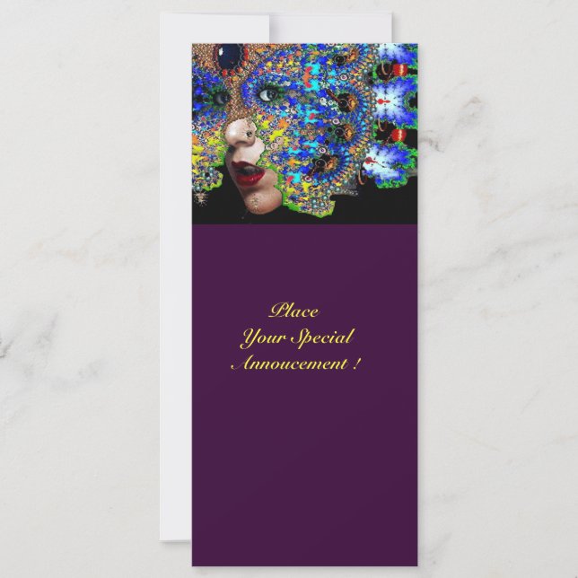 Anúncio Bola de Mascarada do EPHEMERAL Mardi Gras, Máscara (Frente)