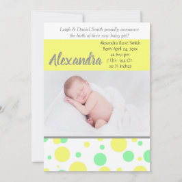 Anúncio Bolinhas verdes e amarelas | Foto neutra