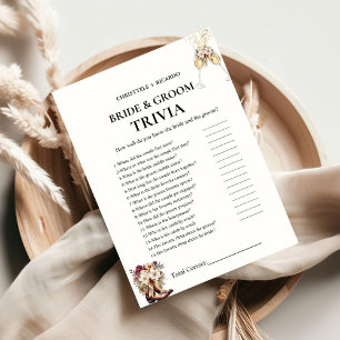 Anúncio Boots & Bubble bride & Grove Trivia Game Card