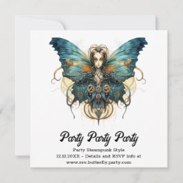 Anúncio Borboleta Admirável Azure Casamento Steampunk