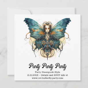 Anúncio Borboleta Admirável Azure Casamento Steampunk
