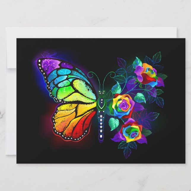 Anúncio Borboleta-flor-arco-íris (Frente)
