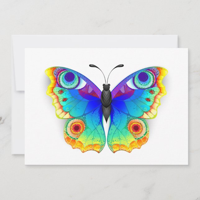 Anúncio Borboleta Pavão Olho de Arco-Íris (Frente)
