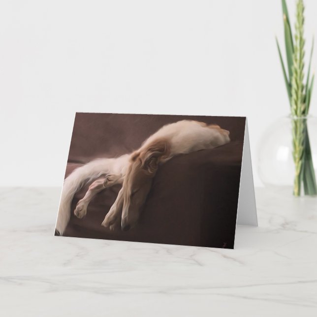 Anúncio Borzoi em Repouso (Frente)